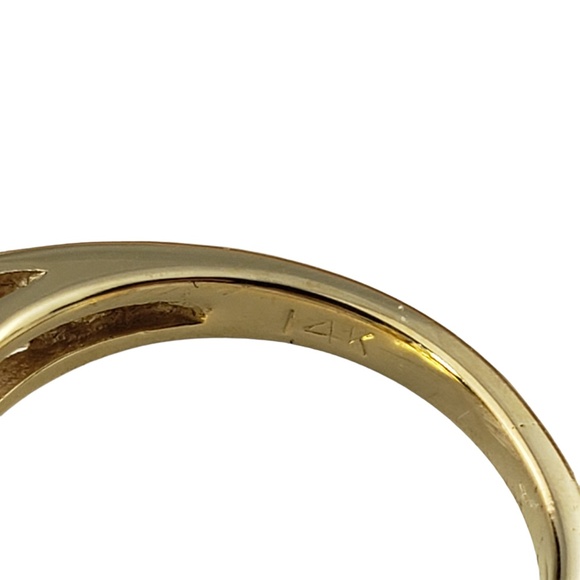 14 Karat Yellow Gold Citrine Quartz Ring Size 6.25 JAGi Certified #15727 - Picture 6 of 9